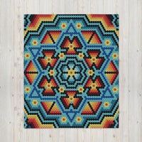 Huichol Throw Blanket - Pop You