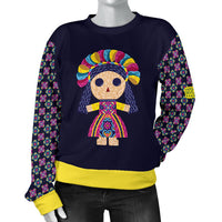 Maria Mexican Doll Folk Art Woman Sweater - Pop You